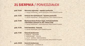 Rozpoczynamy czwarty dzień 54. Międzynarodowego Festiwalu Folkloru Ziem Górskich!