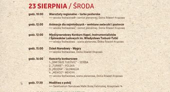 Przed nami szósty, przedostatni dzień 54. Międzynarodowego Festiwalu Folkloru Ziem Górskich!