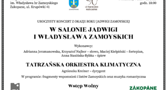 Uroczysty koncert z okazji roku Jadwigi Zamoyskiej